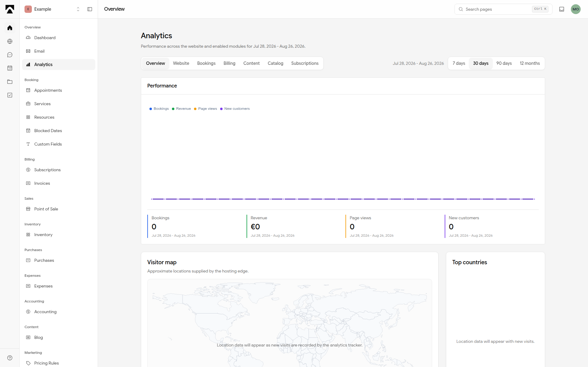 analytics management desktop preview