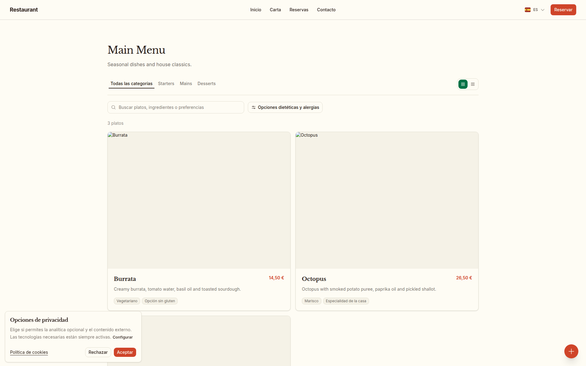 Catalog customer desktop preview